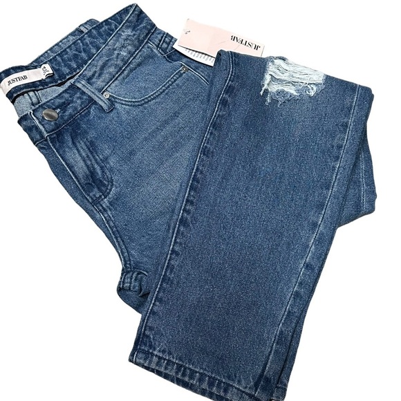 JustFab floral embroidered slim boyfriend size‎ 24 - Picture 3 of 8